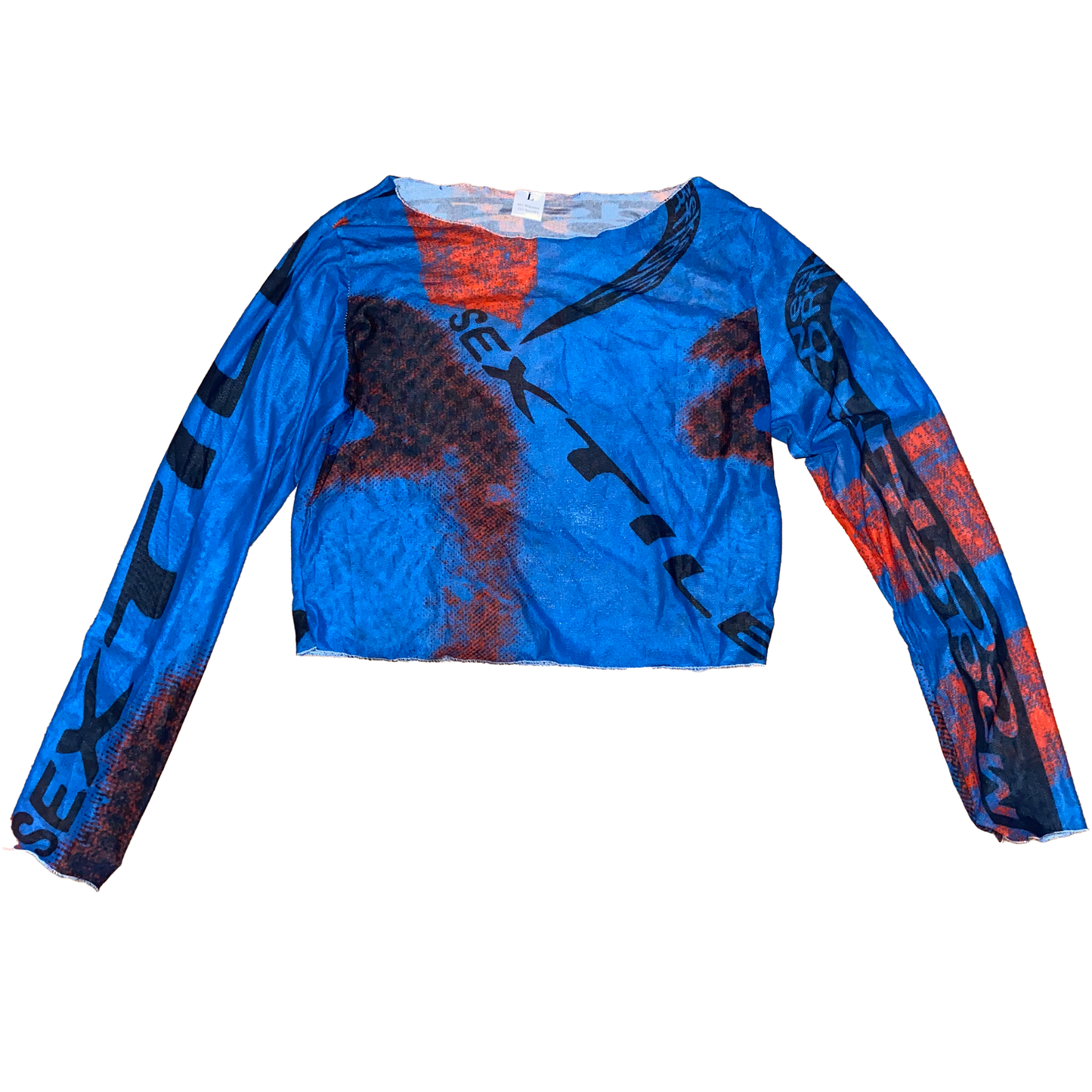 Blue Mesh Top