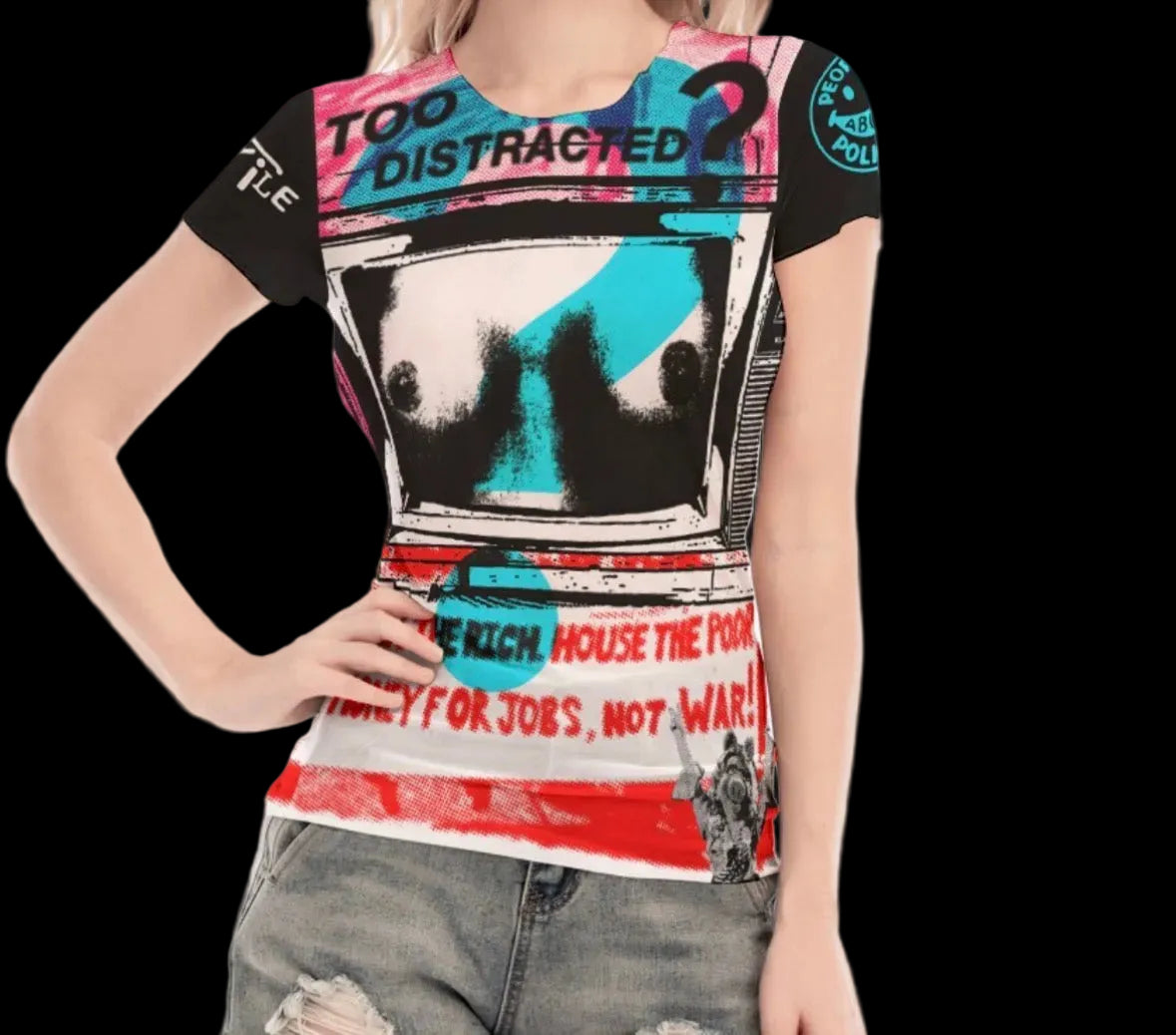 TV Mesh Top Short Sleeve