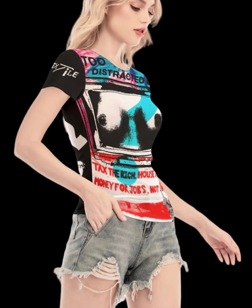 TV Mesh Top Short Sleeve