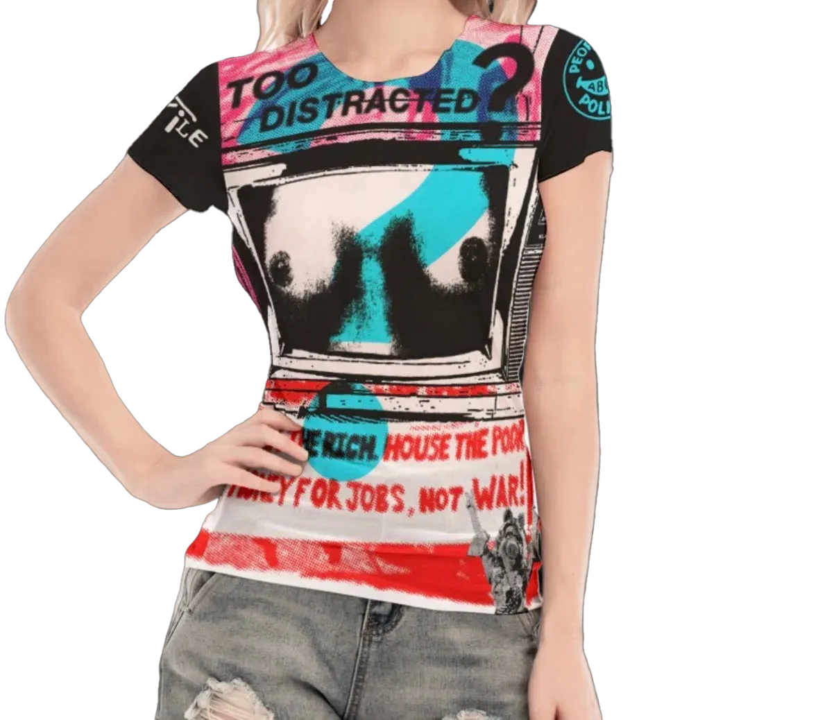 TV Mesh Top Short Sleeve